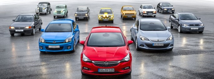 Van Opel Kadett tot Opel Astra