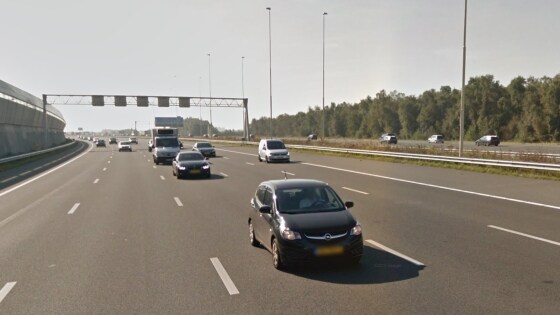 Opel KARL op trajectcontrole op A2 - Foto Google Maps Opel KARL op trajectcontrole op A2 - Foto Google Maps