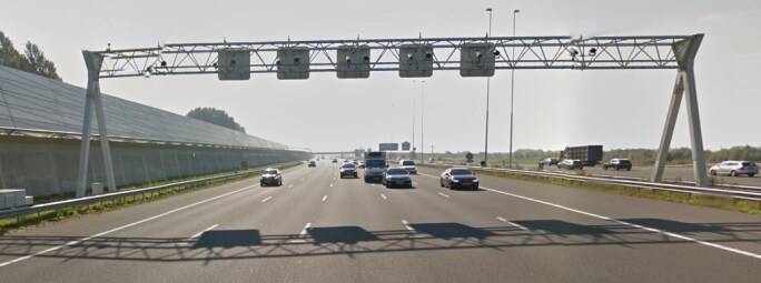 Trajectcontrole op A2 - Foto Google Maps Trajectcontrole op A2 - Foto Google Maps