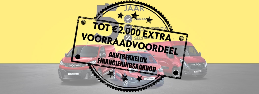 Bedrijswagen Voorraadactie Bedrijswagen Voorraadactie