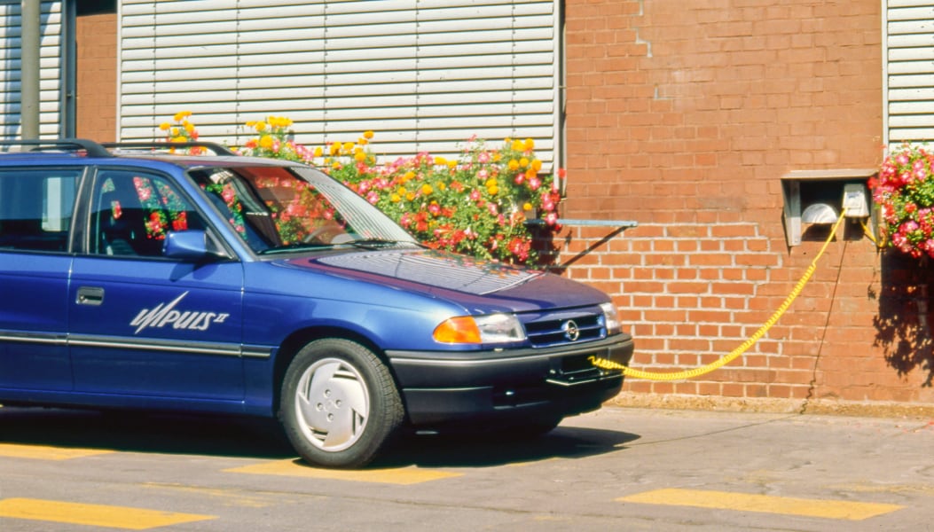 De eerste volledig elektrische stationwagen was een Opel