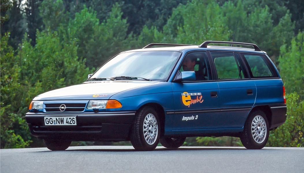 De eerste volledig elektrische stationwagen was een Opel