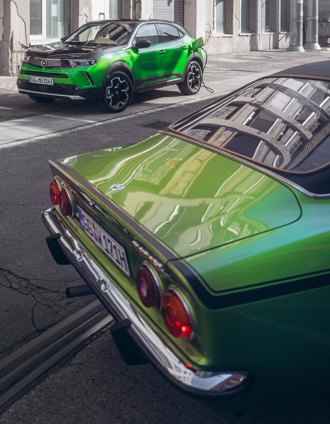 Opel-ontwerpers George Gallion en Friedhelm Engler OpeOpel-ontwerpers George Gallion en Friedhelm Engler